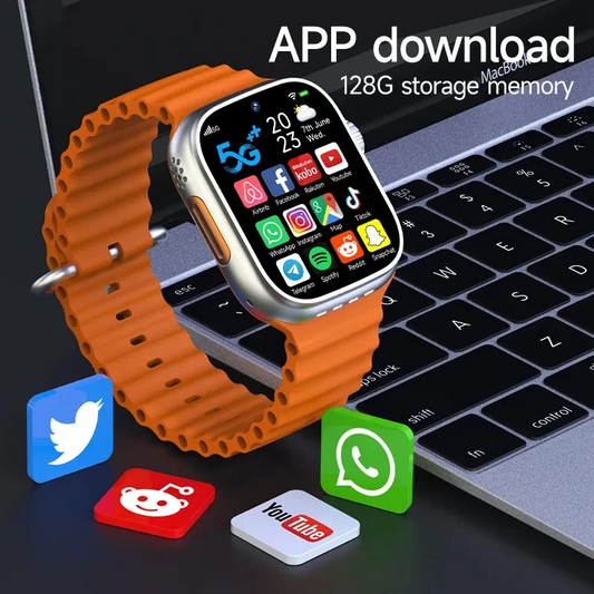 S12 ULTRA 5G Android Watch- AMOLED Screen,Telescopic Camera,16GB/32GB/64GB All straps are free